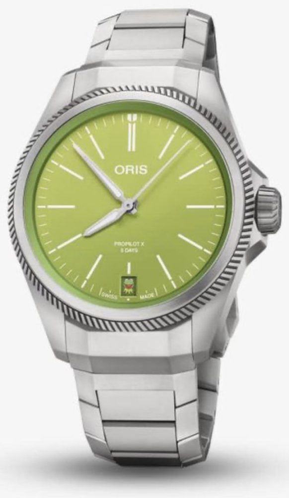 Oris ProPilot X Kermit edition watch